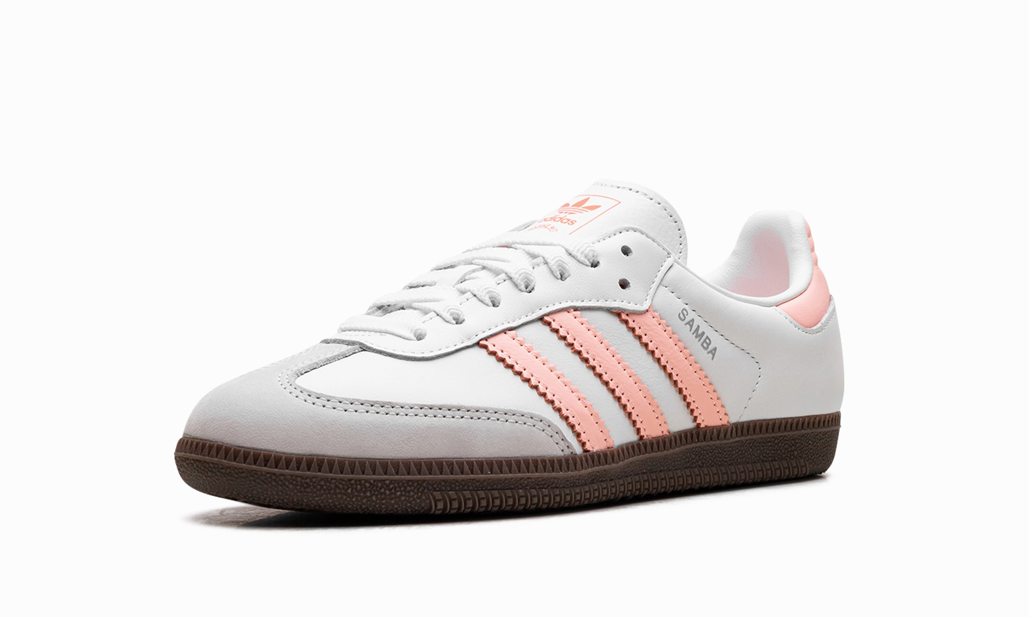 Samba OG WMNS "White Clear Orange Gum" Slip-On Style Follow Step