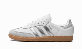 Samba OG WMNS "White Silver Metallic Grey" Stay Comfy Follow Step