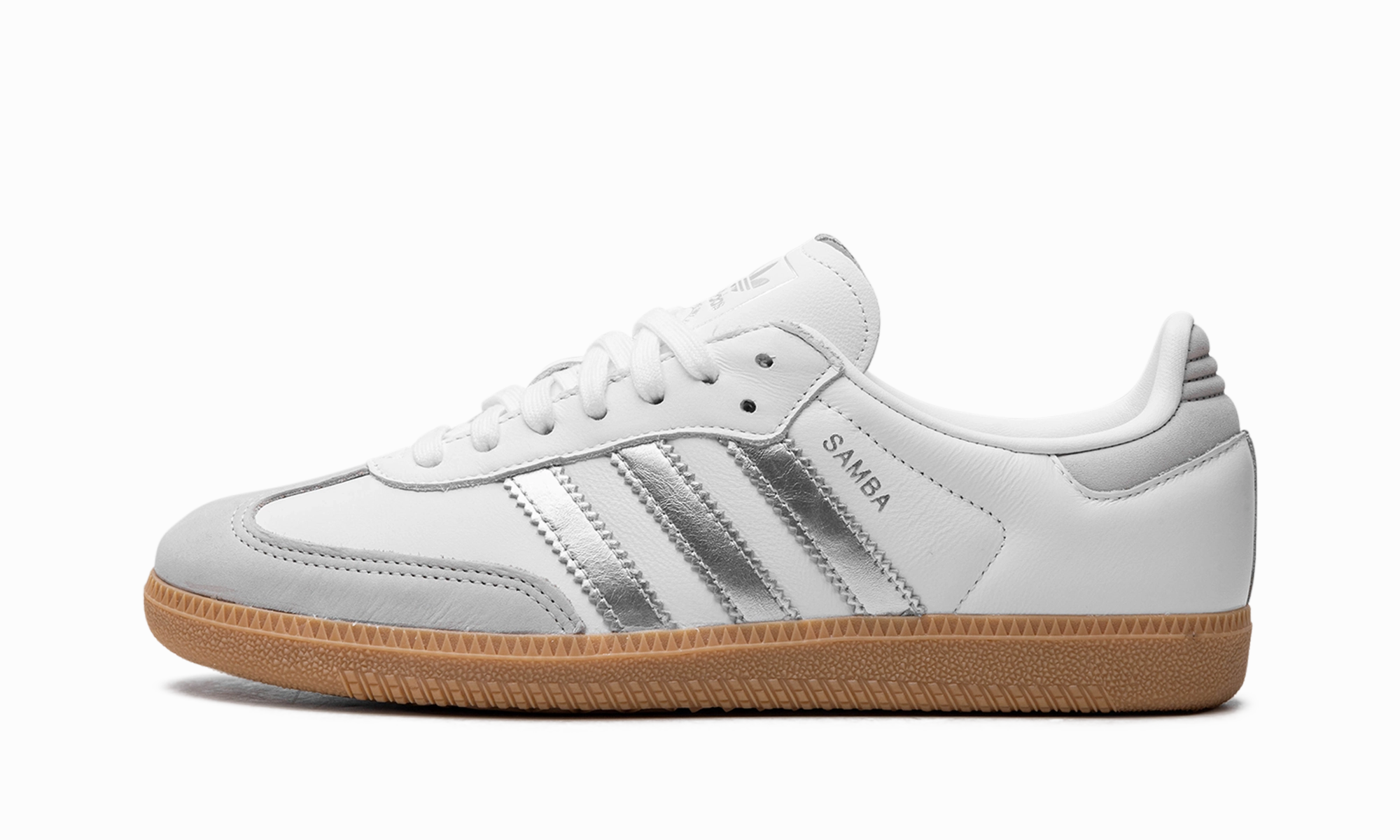 Samba OG WMNS "White Silver Metallic Grey" Stay Comfy Follow Step