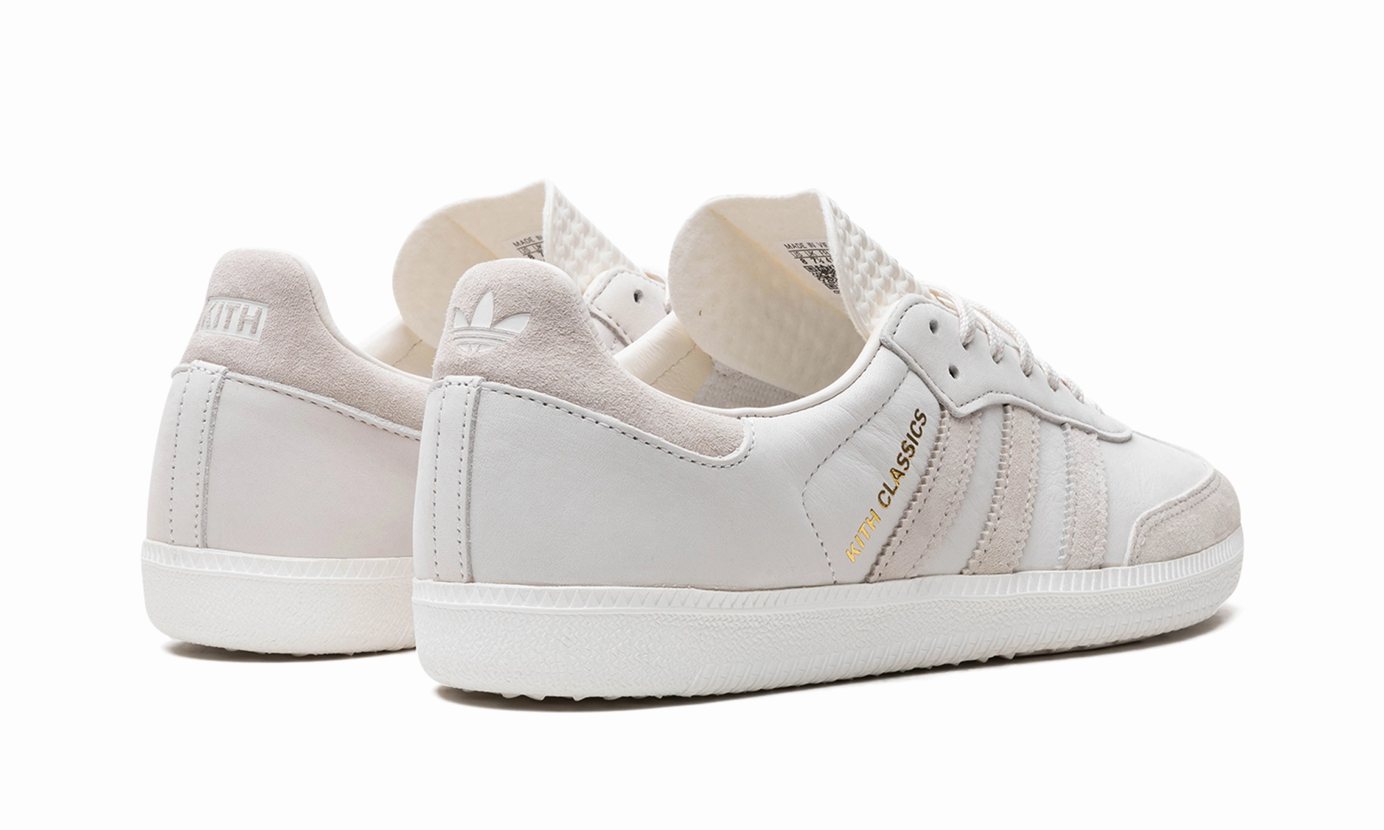 Samba "Kith - Classics Program - Cloud White" Flexible Fabric Shock Absorbing Midsole