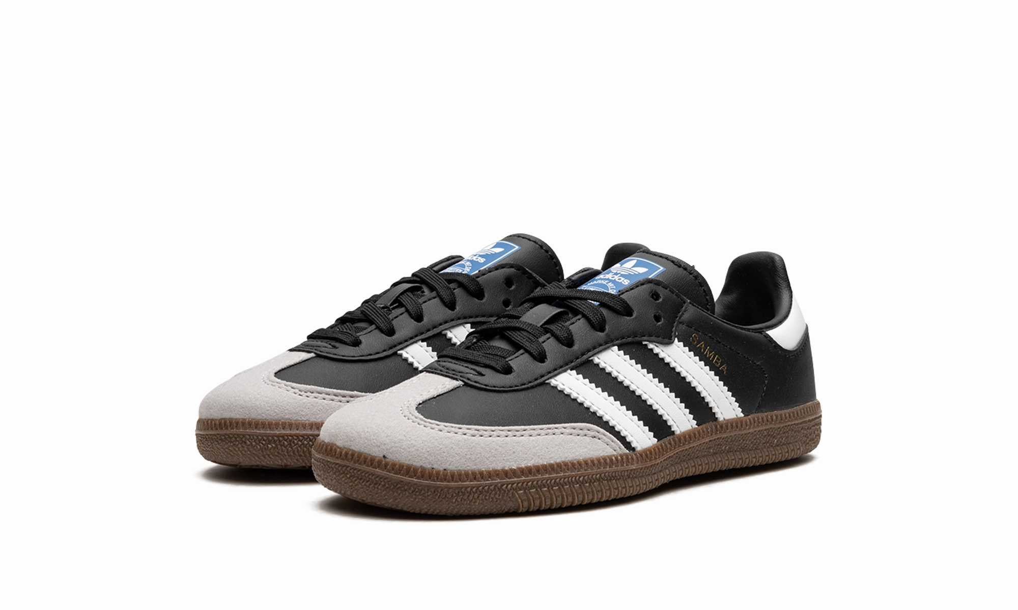 Samba Vegan Kids "Black / White / Gum" Light Layers Flexible Movement