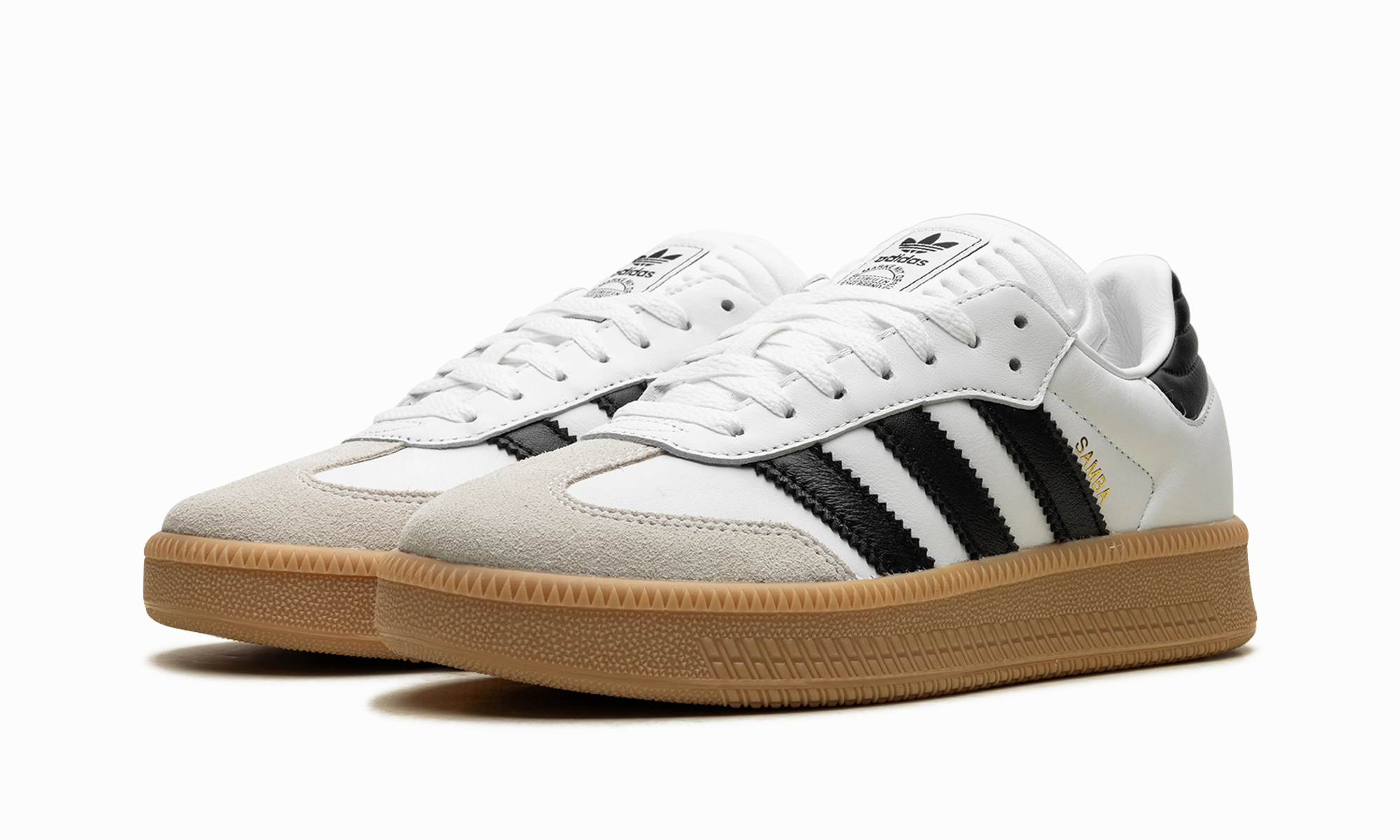 Durable Rubber Outsole Samba XLG "White / Black"