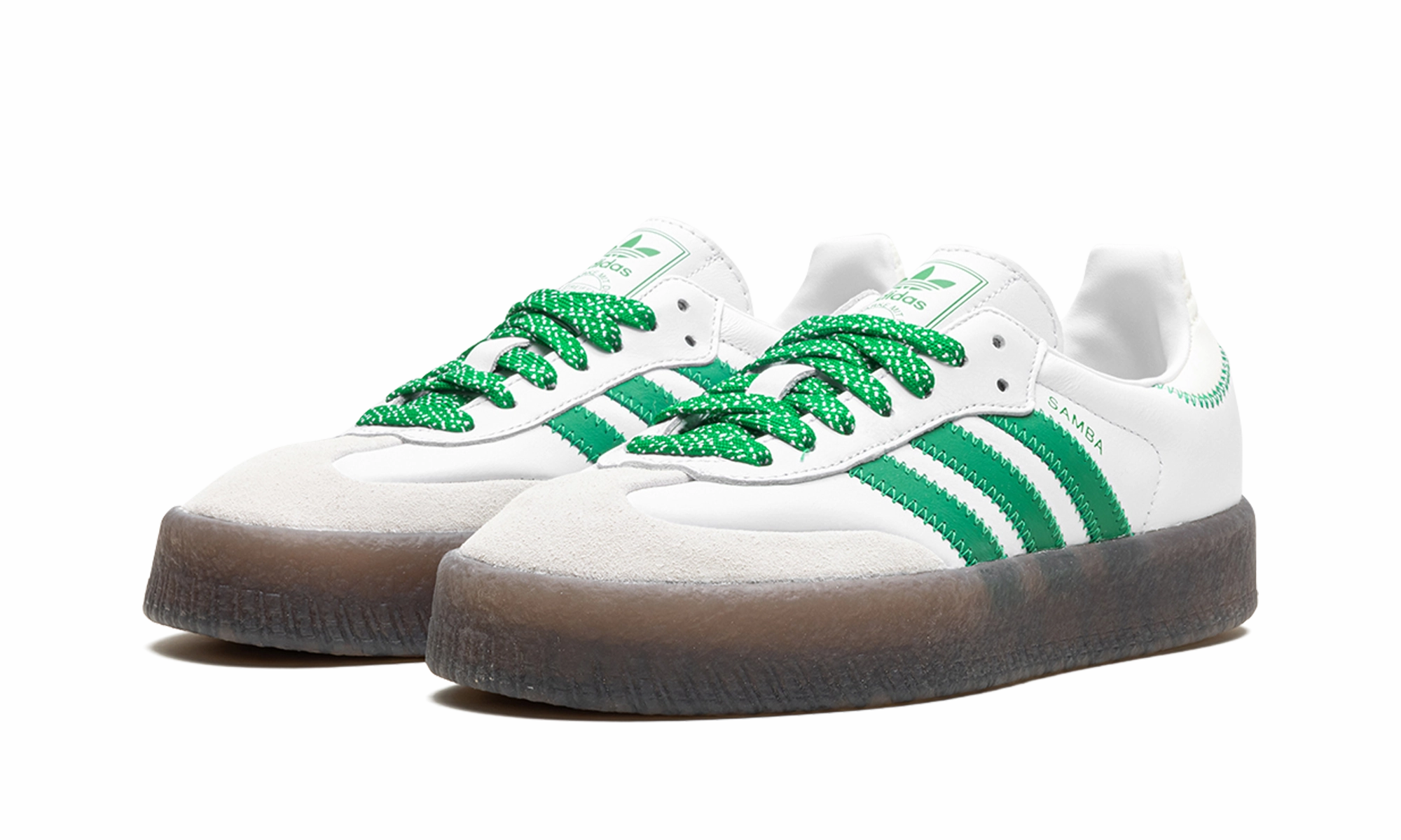 Sambae WMNS "Cloud White Green" Balanced Walk Recycled fabric