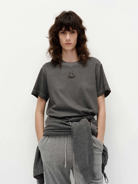 Smart Layer Front Crystal Cotton T-shirts