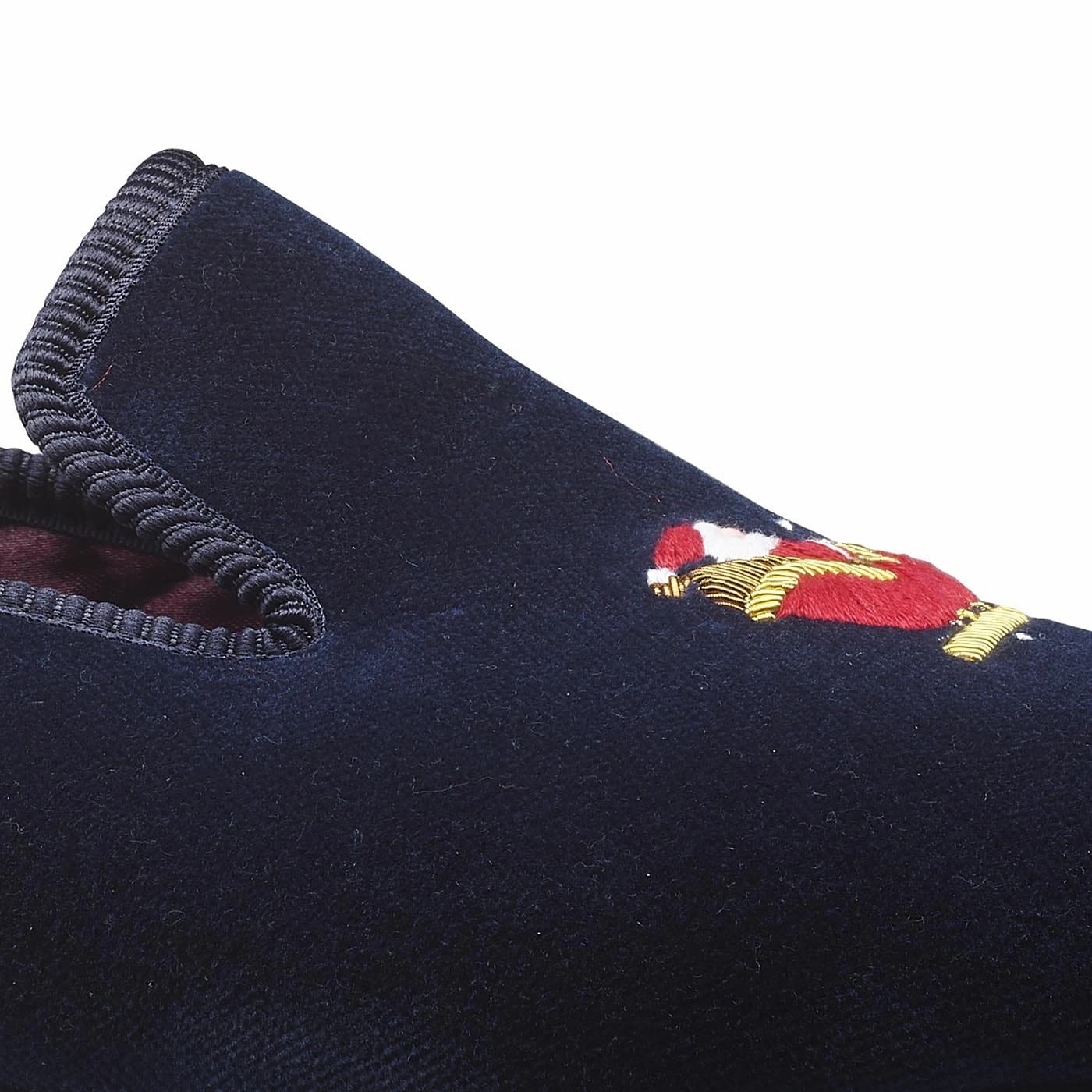 Durable Outsole Material Woven material Santa Navy Velvet
