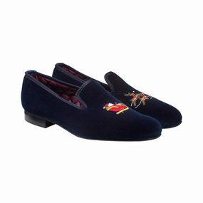 Santa Navy Velvet Light Travel Soft Leather