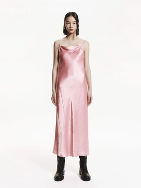 Satin Midi Cami Dress Trend Detail