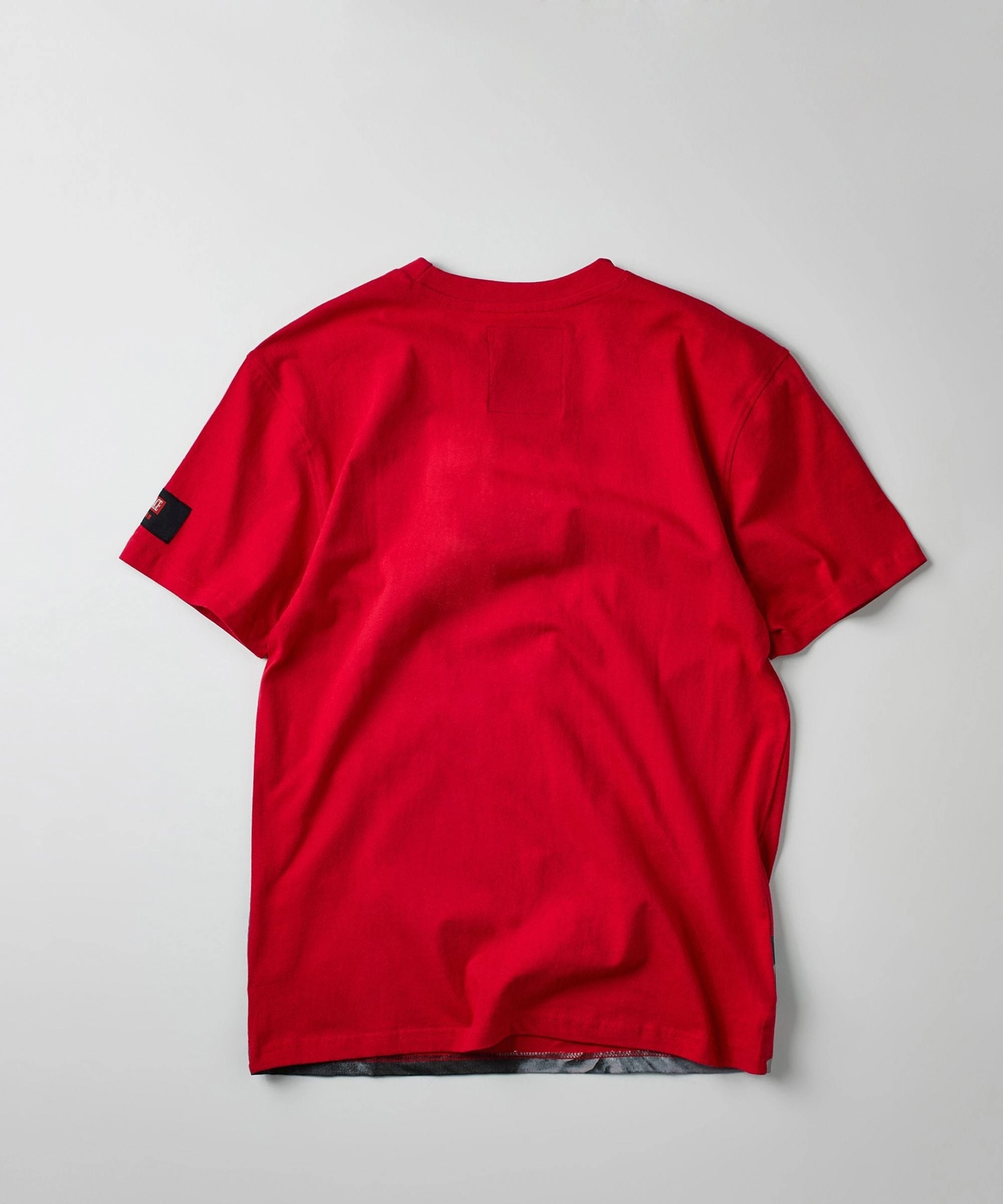 BambooBlend Multi Directional Zipper Placement Scarface Old English Short Sleeve Tee - Red