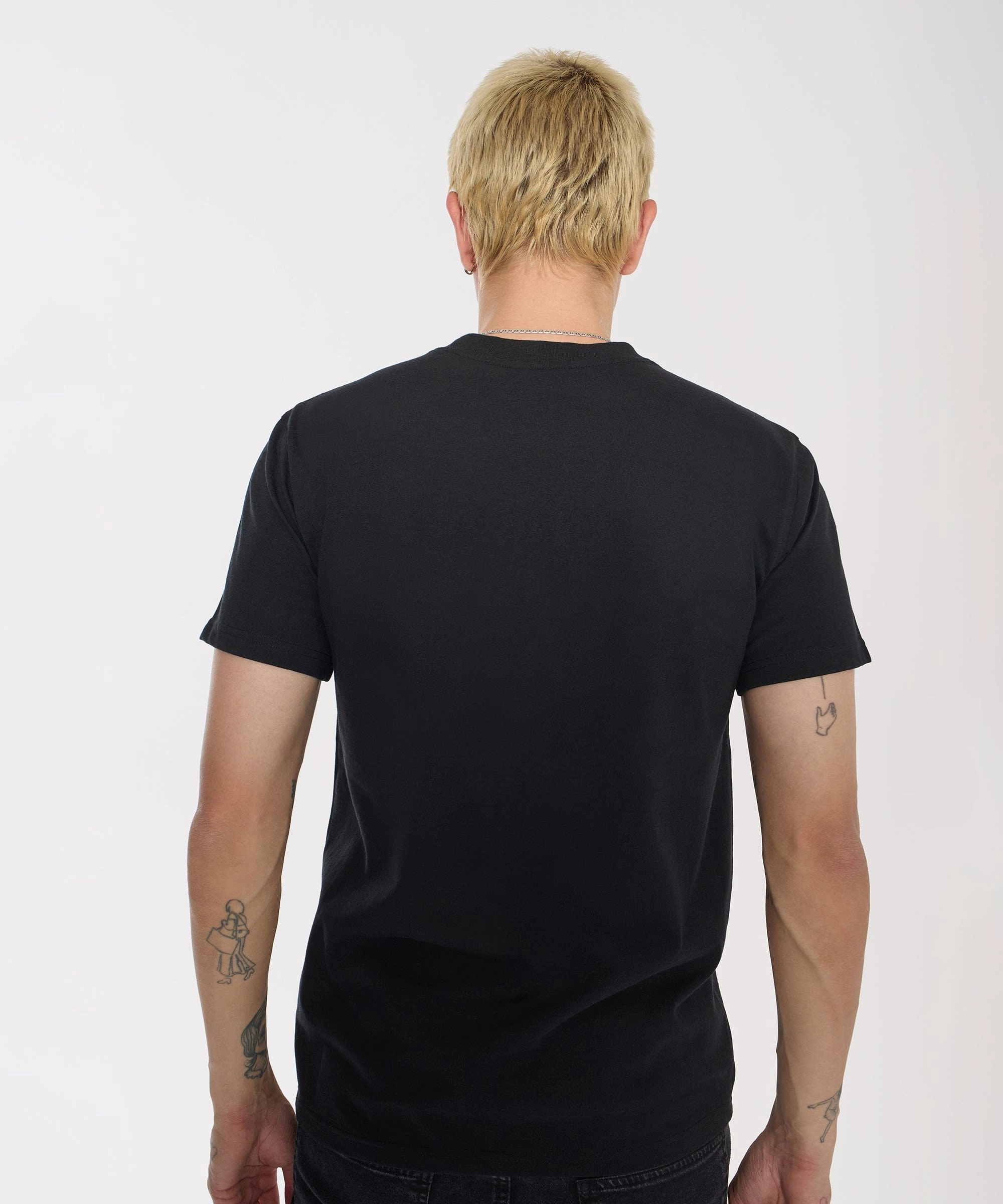 High Visibility Trim Scarface Split Short Sleeve Tee - Black