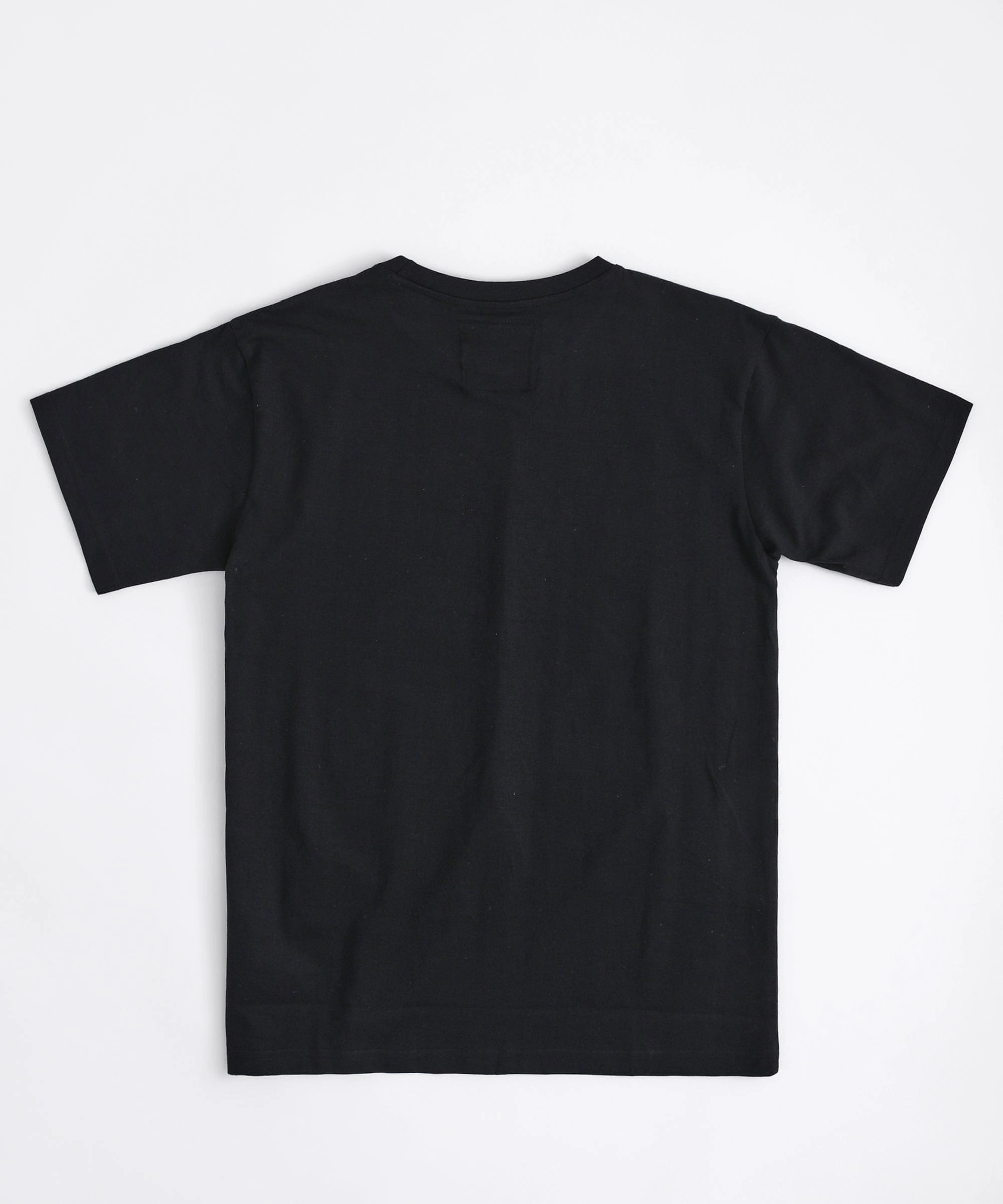 WeightedHem Soft Material Scarface Split Short Sleeve Tee - Black