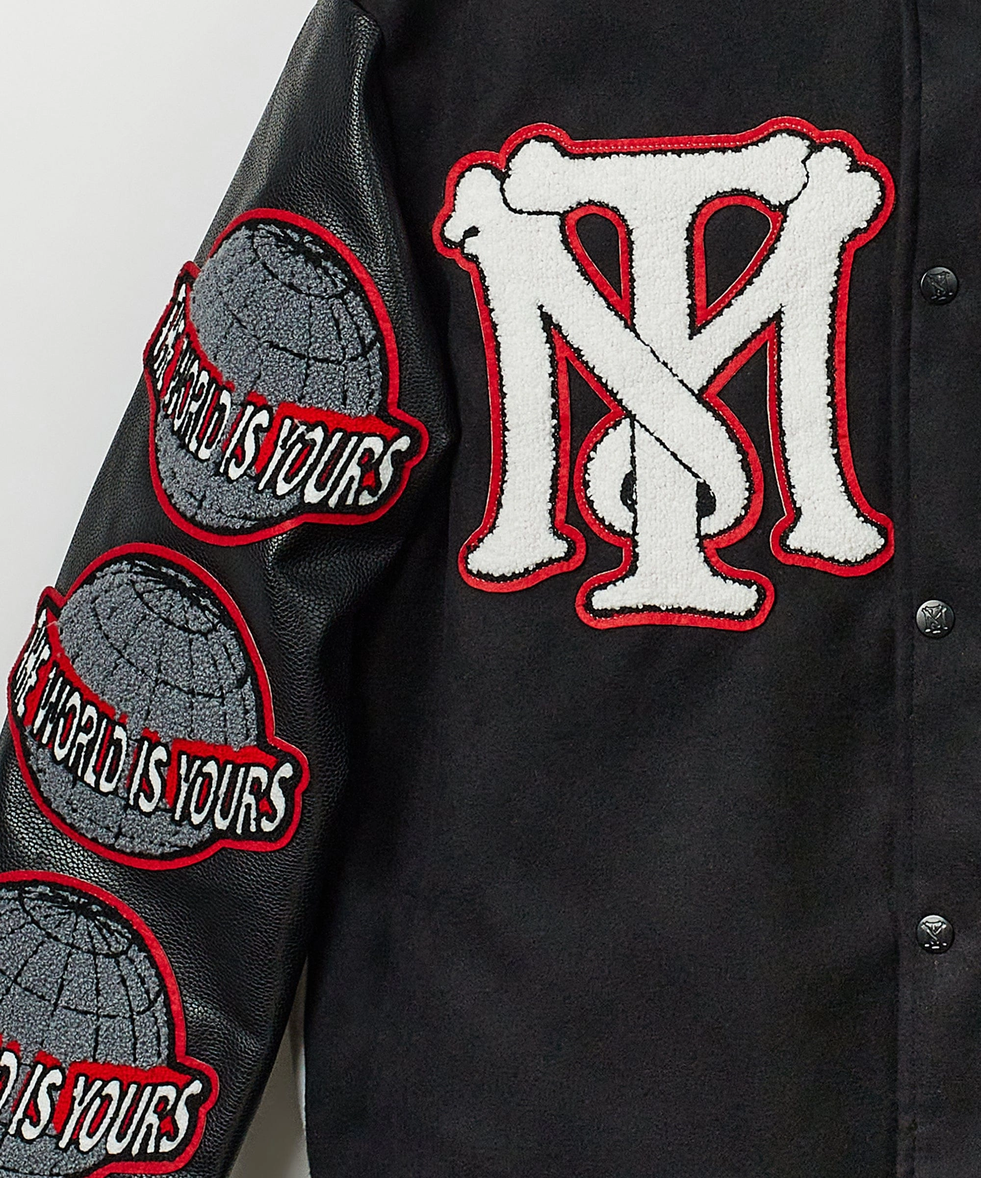 Scarface The World Varsity Jacket - Black Snow Ready Outfit