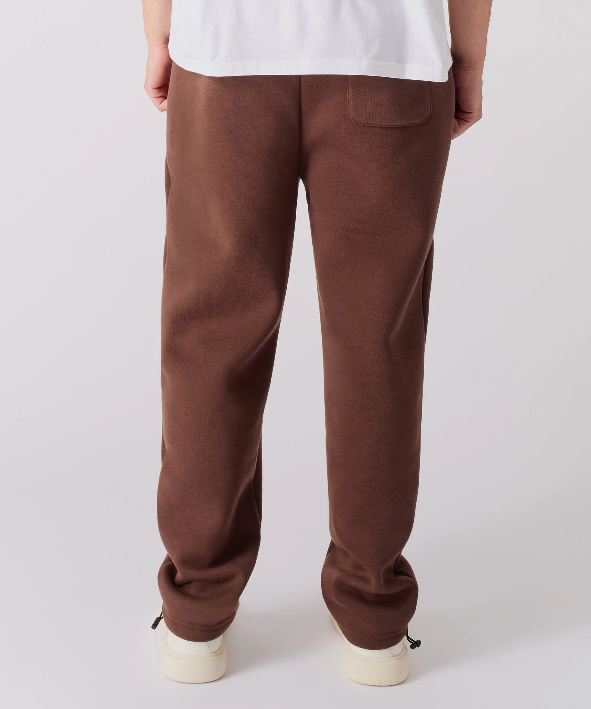 Comfy Style Sleek Style Scarface White Suit Embroidered Joggers - Brown