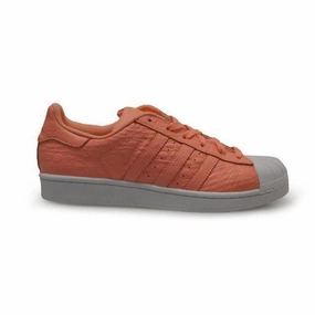 Womens Adidas Superstar W Glow Orange Back Tab