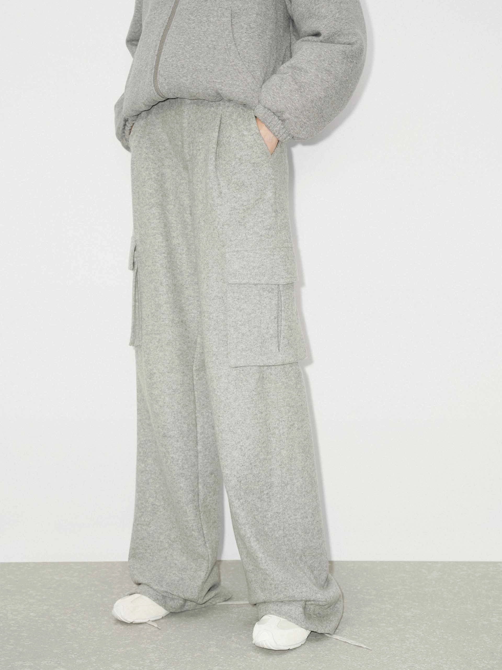 Flexible Fabric TearResistantMaterial Cargo Pocket Wide Leg Pants