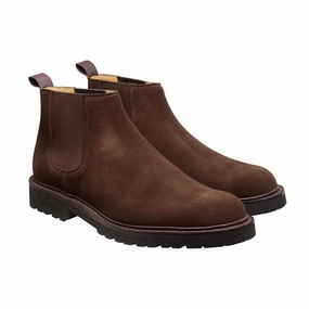 Cushioned Base Shock Absorbing Winter Walker Elgin Dark Brown Suede