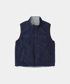 Thick Fabric Weekend Style Reversible Sherpa Vest