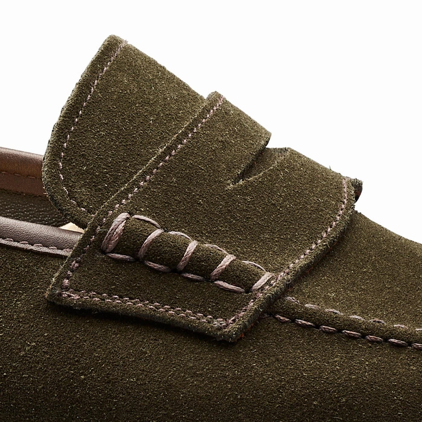 Seaton Earth Green Suede Sport Casual