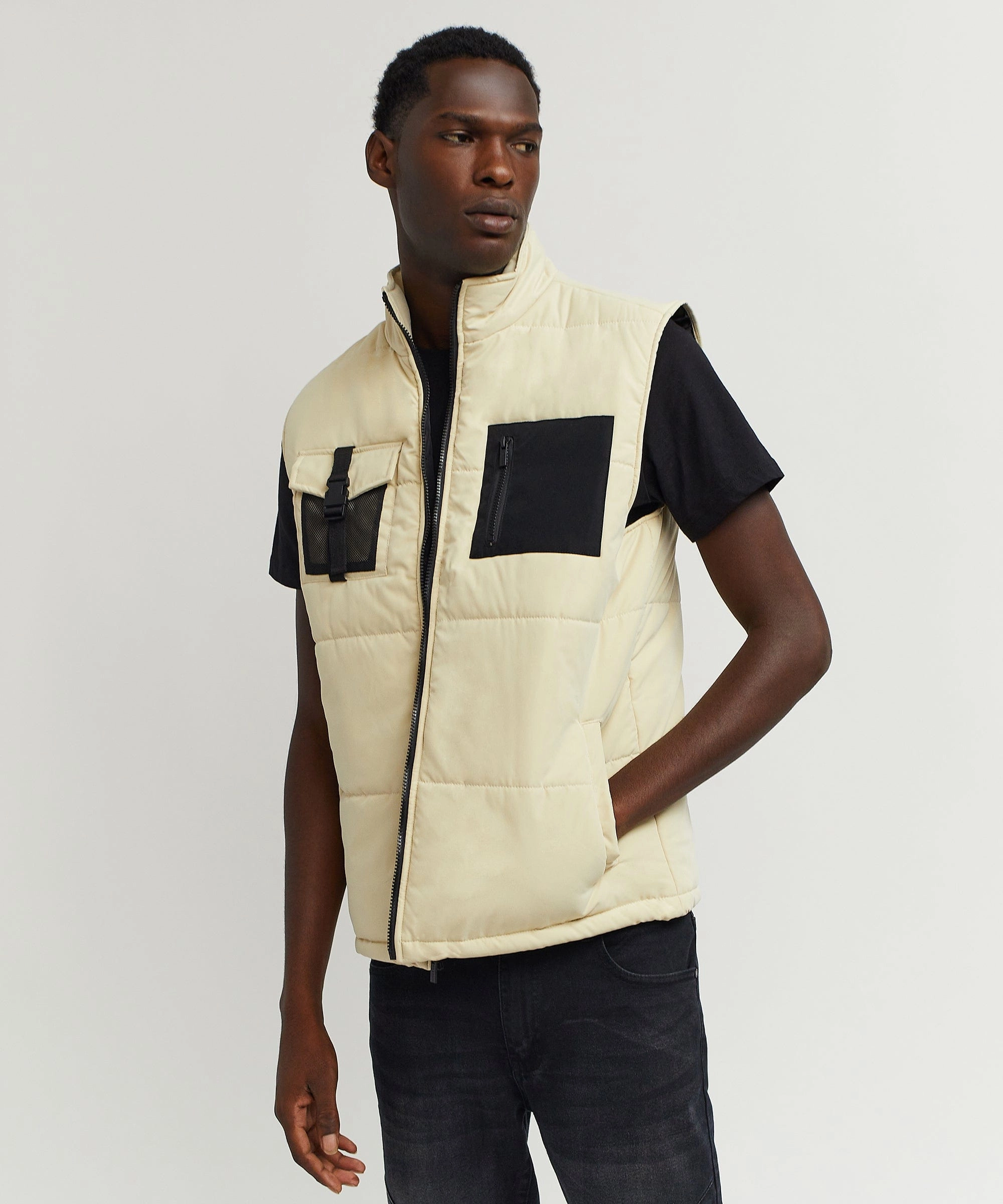 Associate Utility Vest - Taupe Casual Work Look