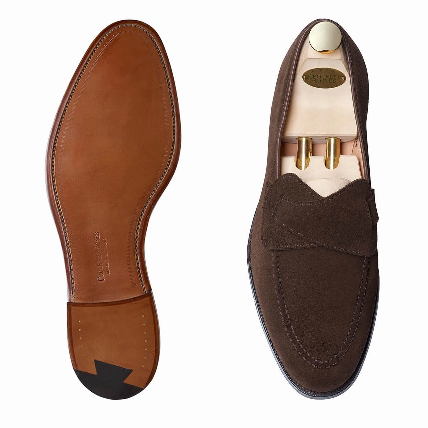Selby Dark Brown Calf Suede Fresh Breeze Ergonomic Design