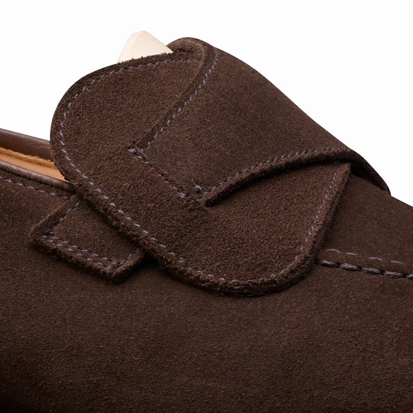 Selby Dark Brown Calf Suede Path Smooth