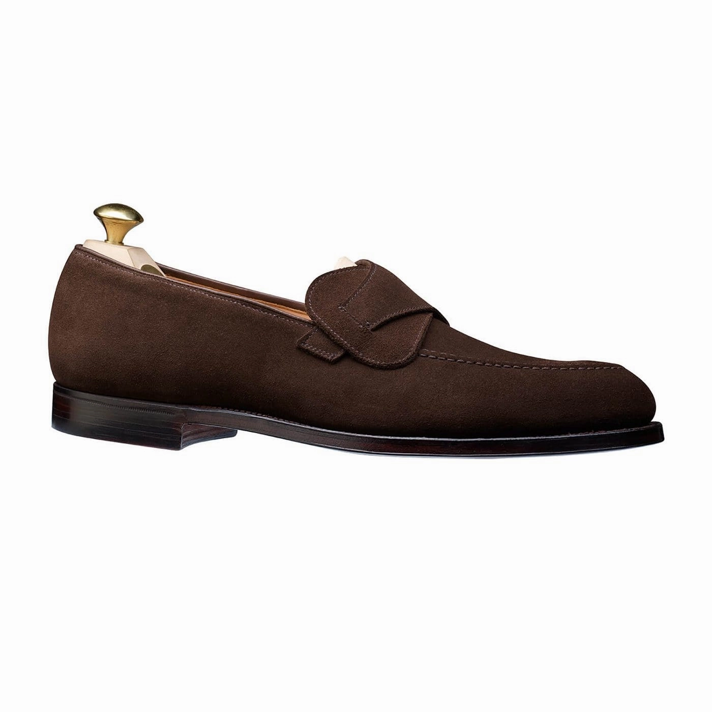 Selby Dark Brown Calf Suede Modern Design Urban Ready
