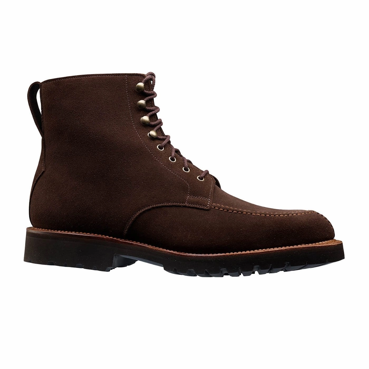 Shannon Dark Brown Suede Functional Sole Step Support