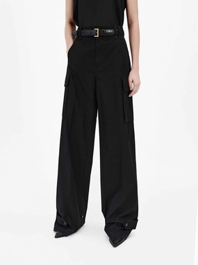Reflective accents Relaxed Cotton Cargo Pants