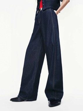 Barrel Leg Cotton Jeans Base Wear