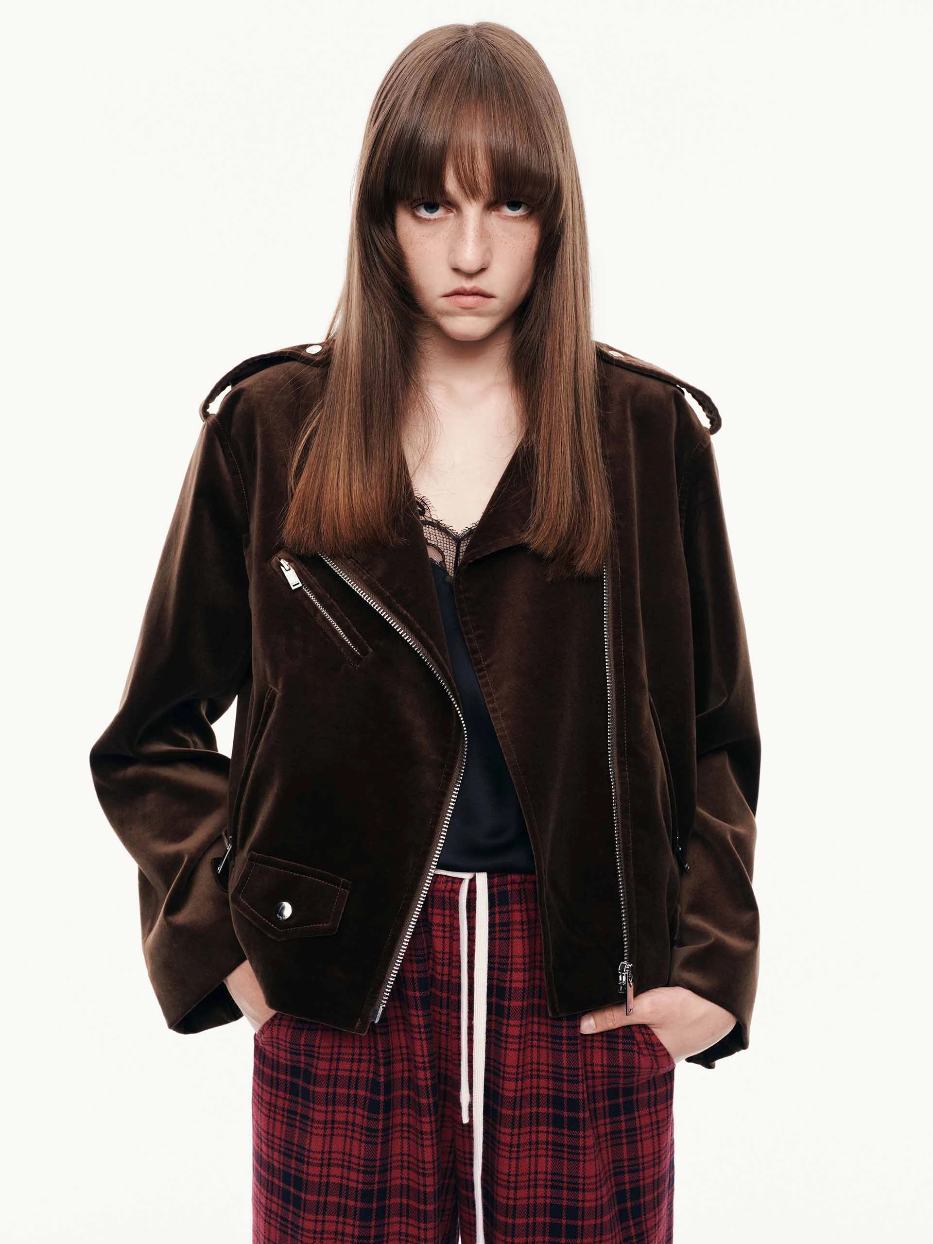 Quick Dry Performance ScratchResistant Zippers Cotton Zipper Biker Jacket