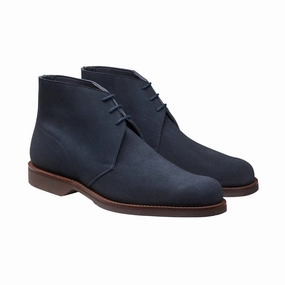 Lightweight High-Quality Footwear Chukka 4 Indigo Reverse Butt Suede