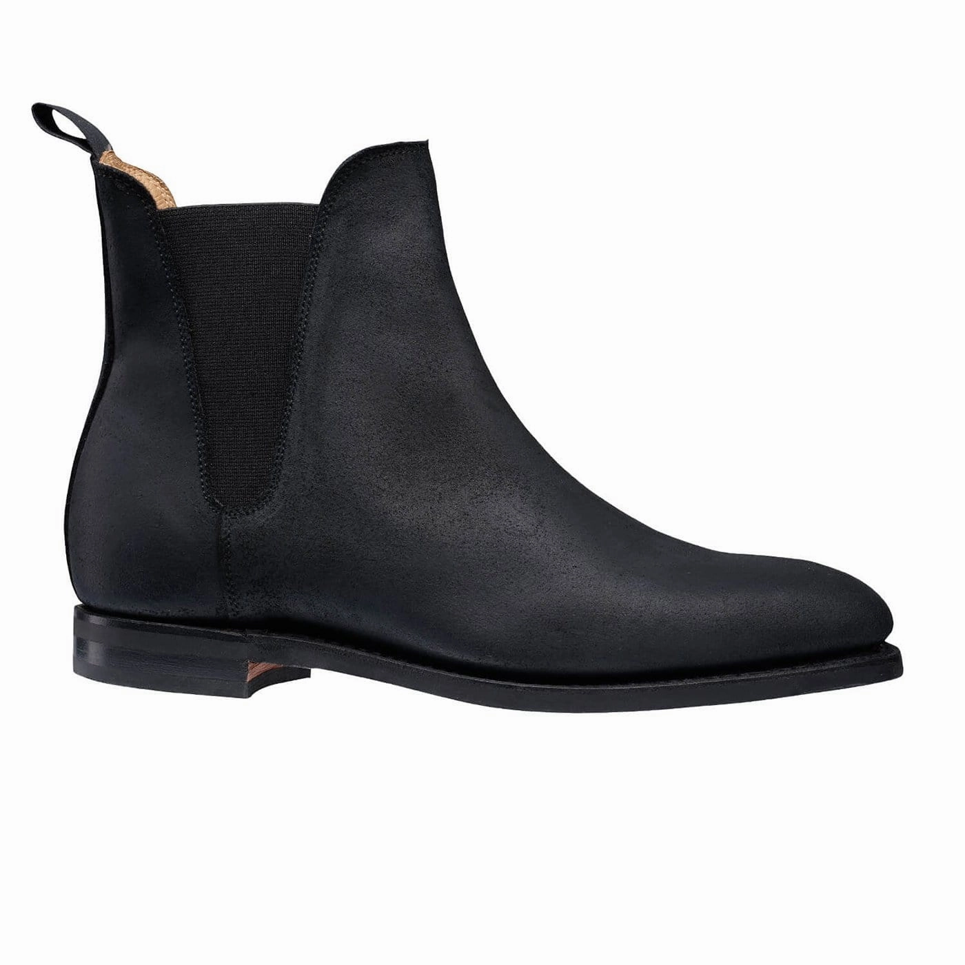 urban commuting Chunky Sole Rachel Black Rough-Out Suede