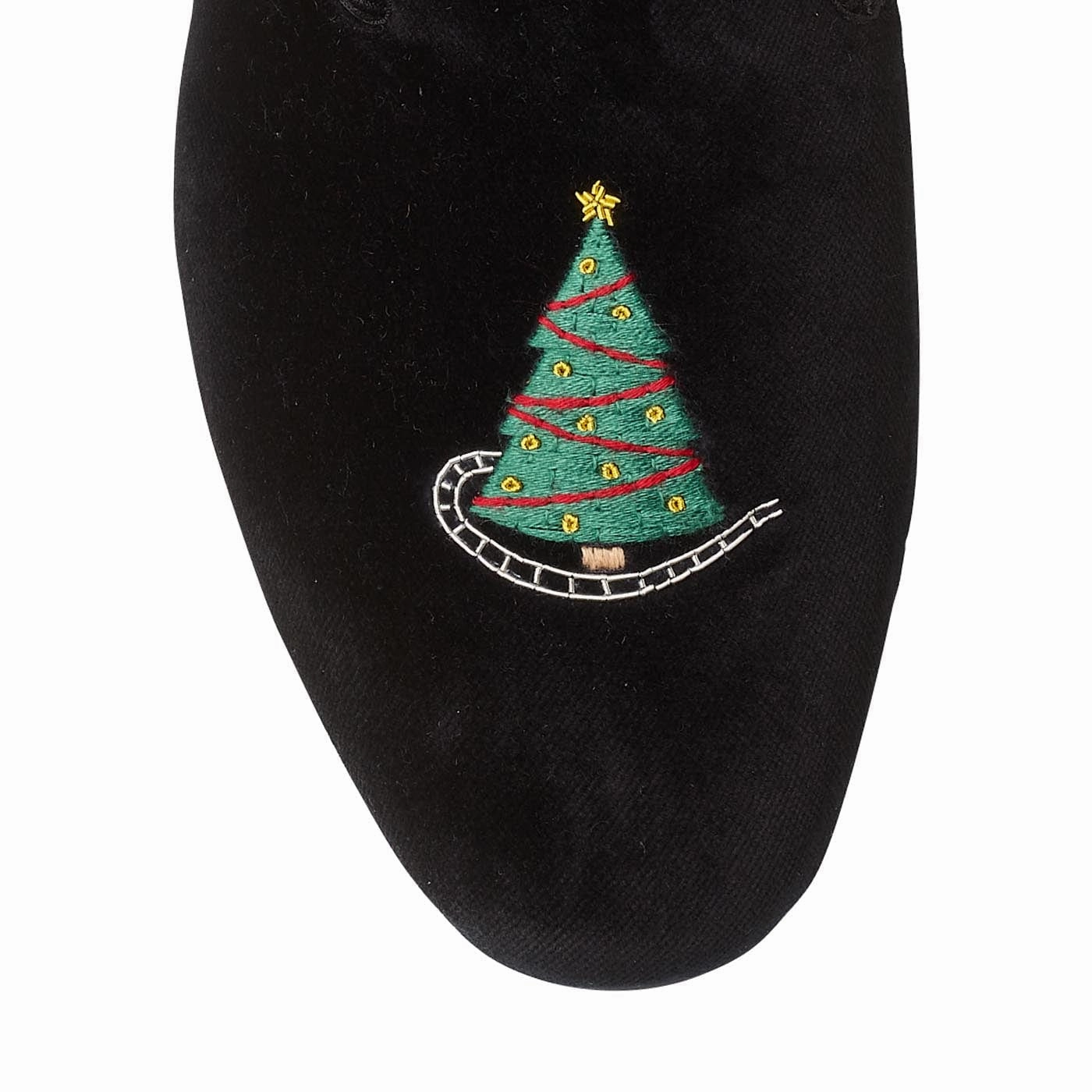 medium fit Trendy Christmas Tree Black Velvet