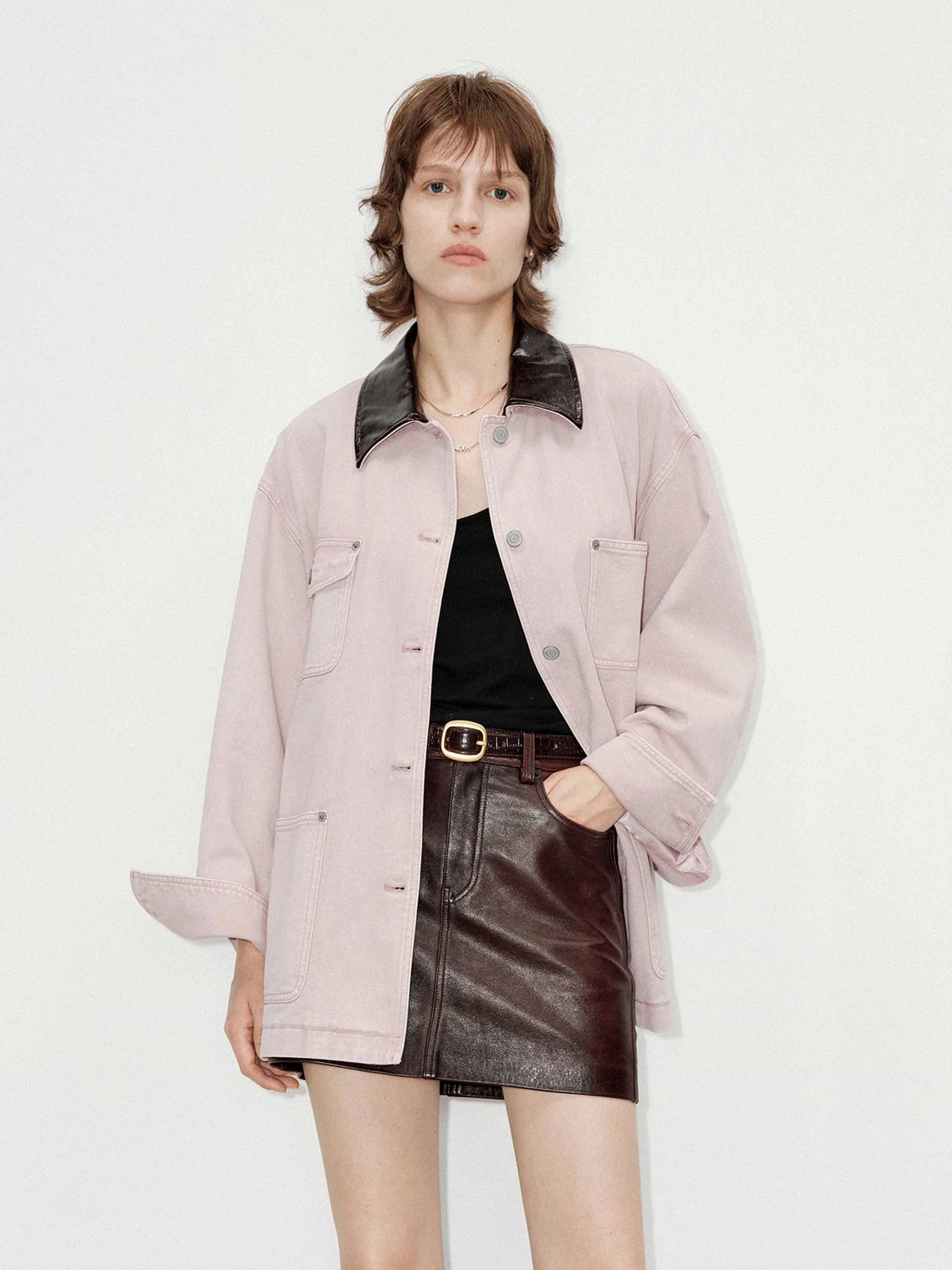 Thermal Insulation Tech Pu Collar Cotton Jacket