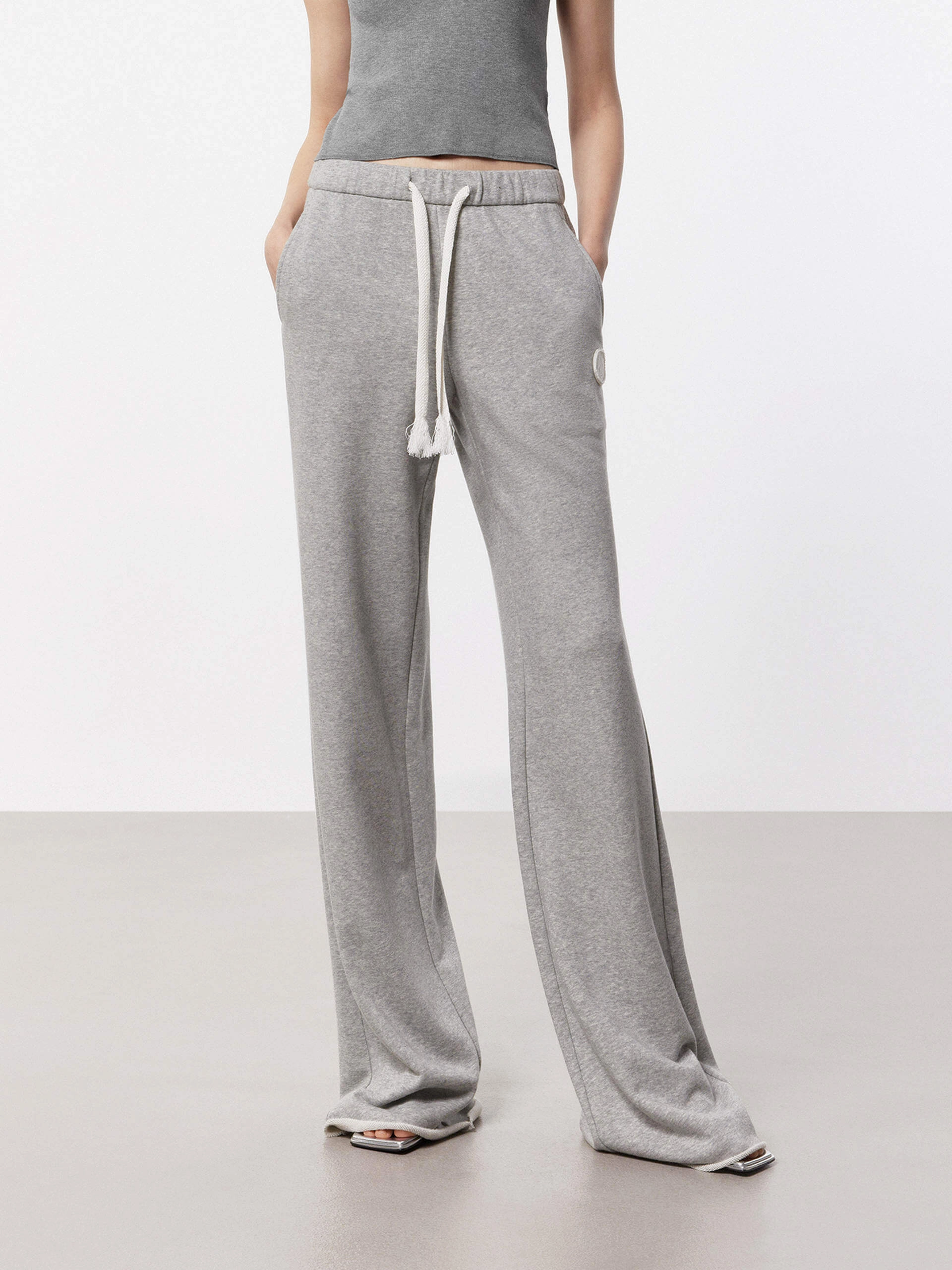 Air Circulation CompressionFitFabric Side Pocket Straight Pants