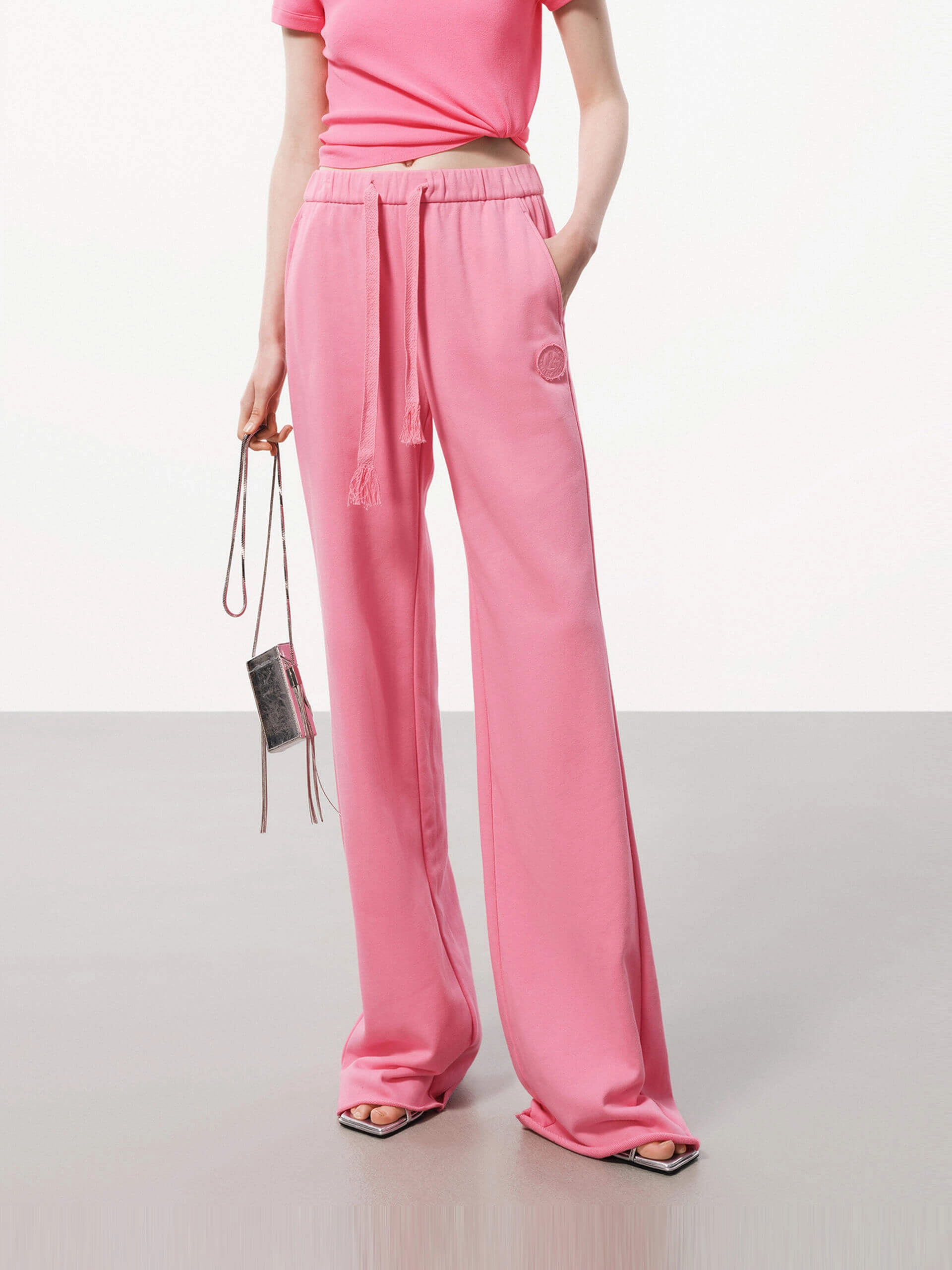 Fashionable Appeal Formal Look Side Pocket Straight Pants
