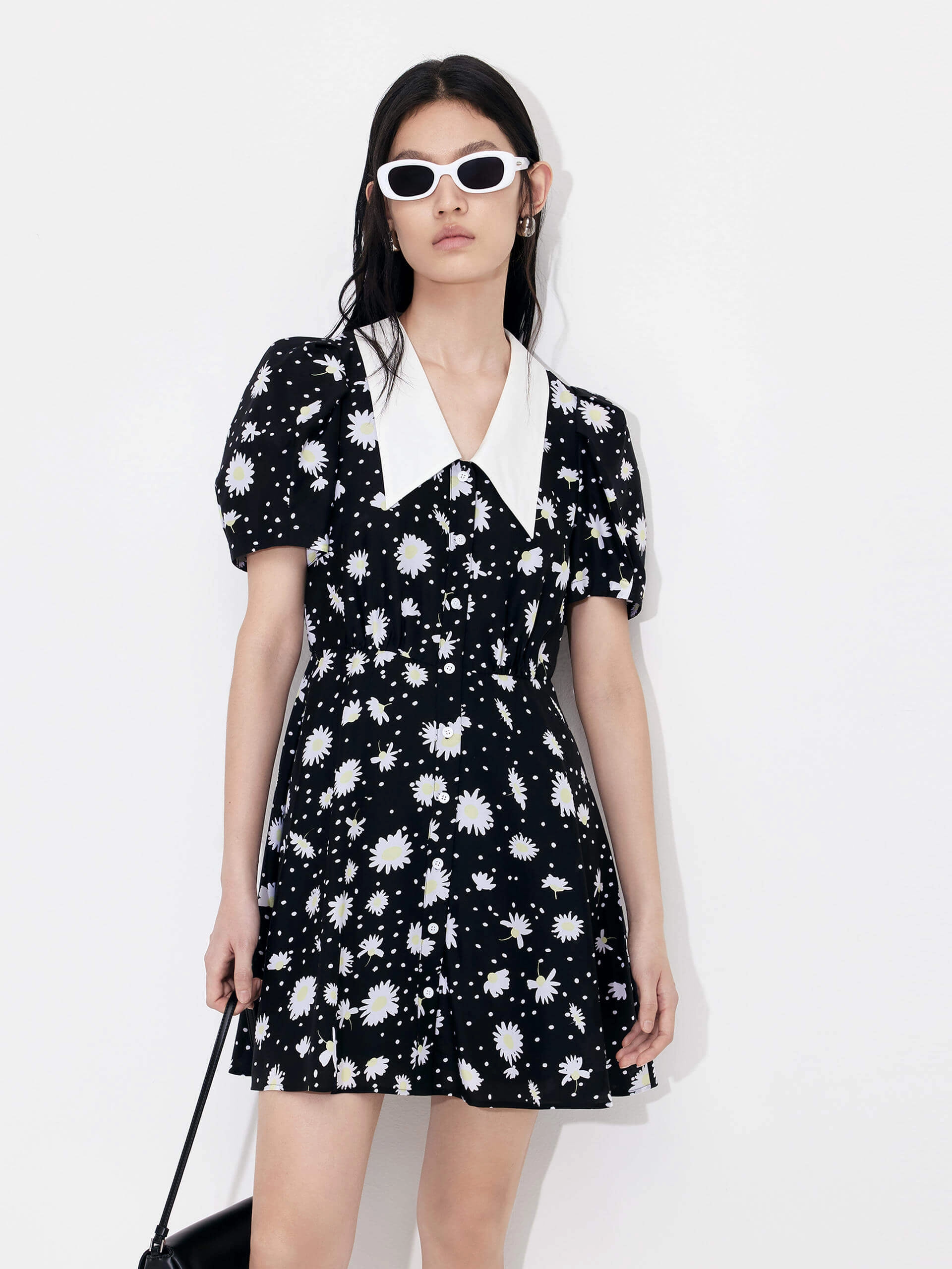 Layer Base Style Ease Silk Blend Printed Dress