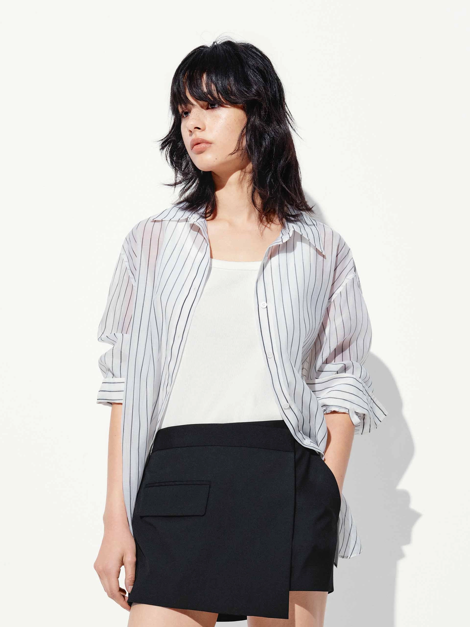Silk Blend Striped Shirt DurableWeave