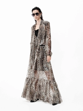 Silk Chiffon Maxi Dress Classic sheath dress Comfort Look