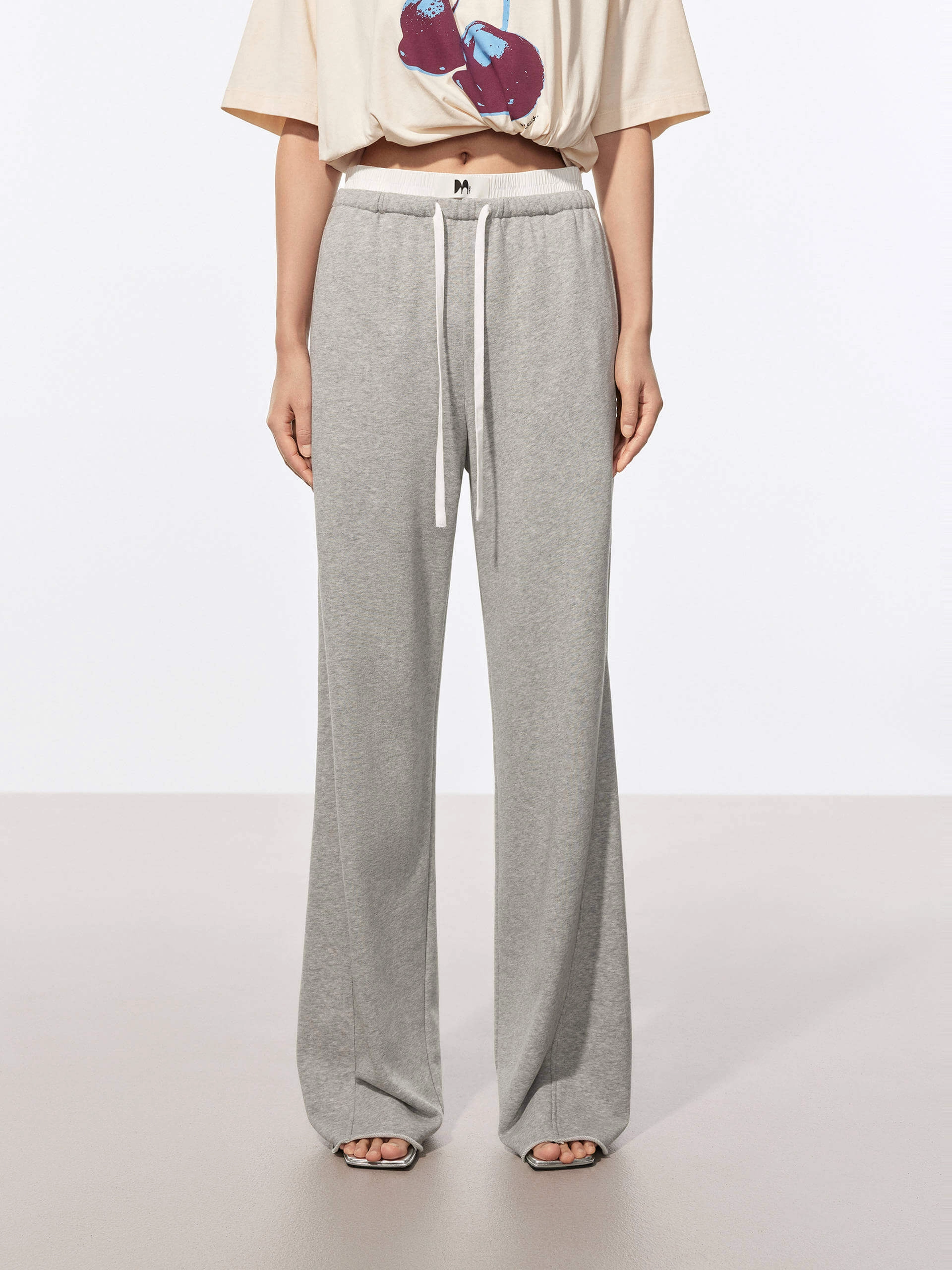 Cotton Contrast Waist Pants WaterRepellent Comfy Style
