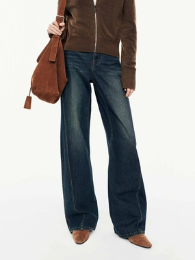 Barrel Leg Faded Jeans Brunch Outfit Classic Wear Luxury Style Friendly