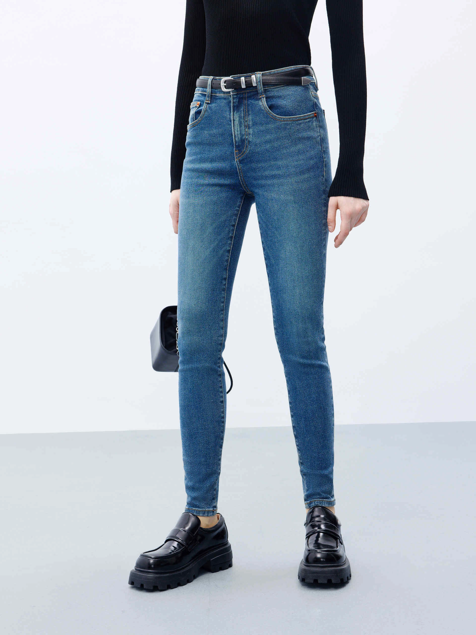 Skinny High Rise Jeans All Round Fit