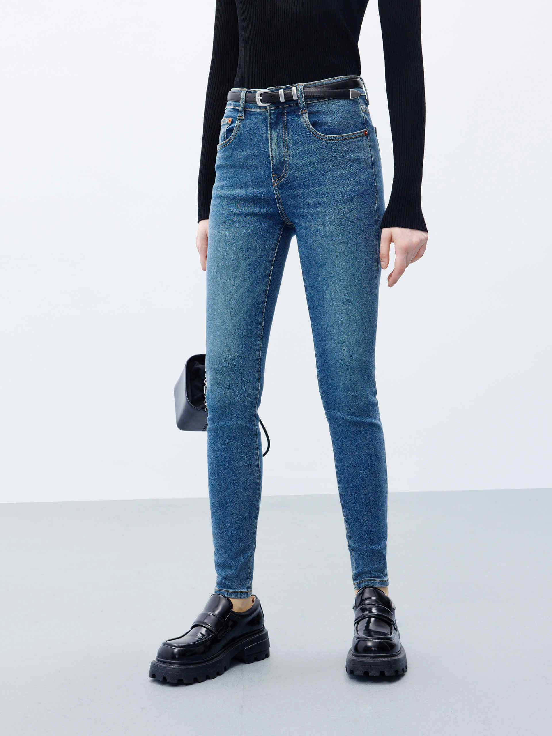 Skinny High Rise Jeans Night Out Daily Wear