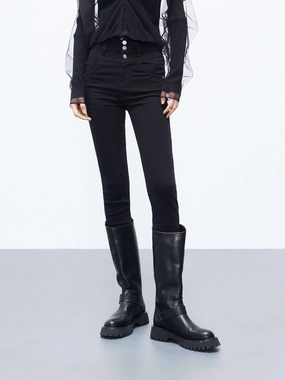 Skinny High Waist Stretch Jeans Light Touch