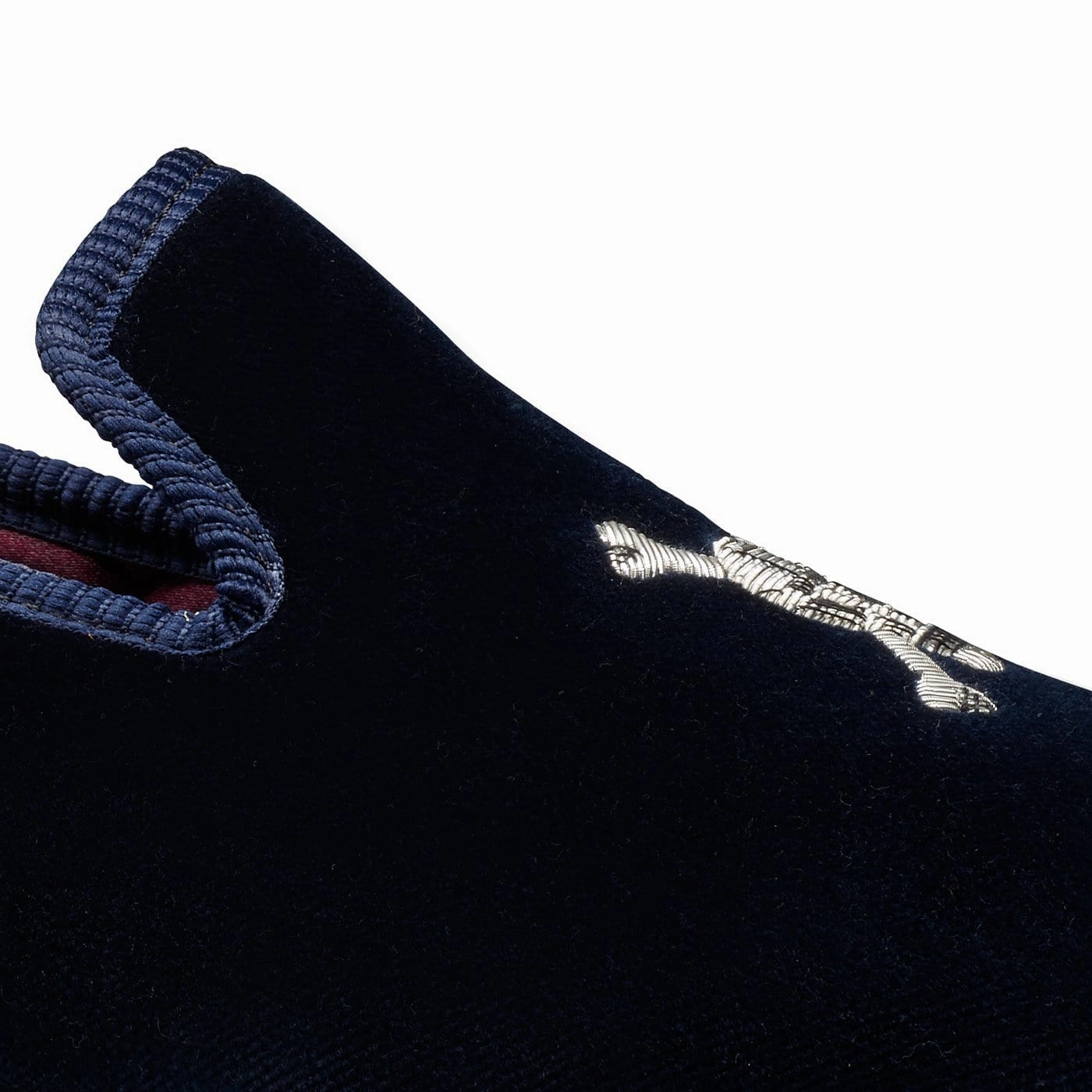 Light Step Effortless Sandal Fit Skull & Crossbones Navy Velvet