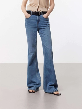 Travel Outfit Chill Outfit Date Night Cotton Flared Leg Jeans