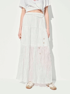 Cozy Design Cozy Material Elastic Waistband Tulle Skirt
