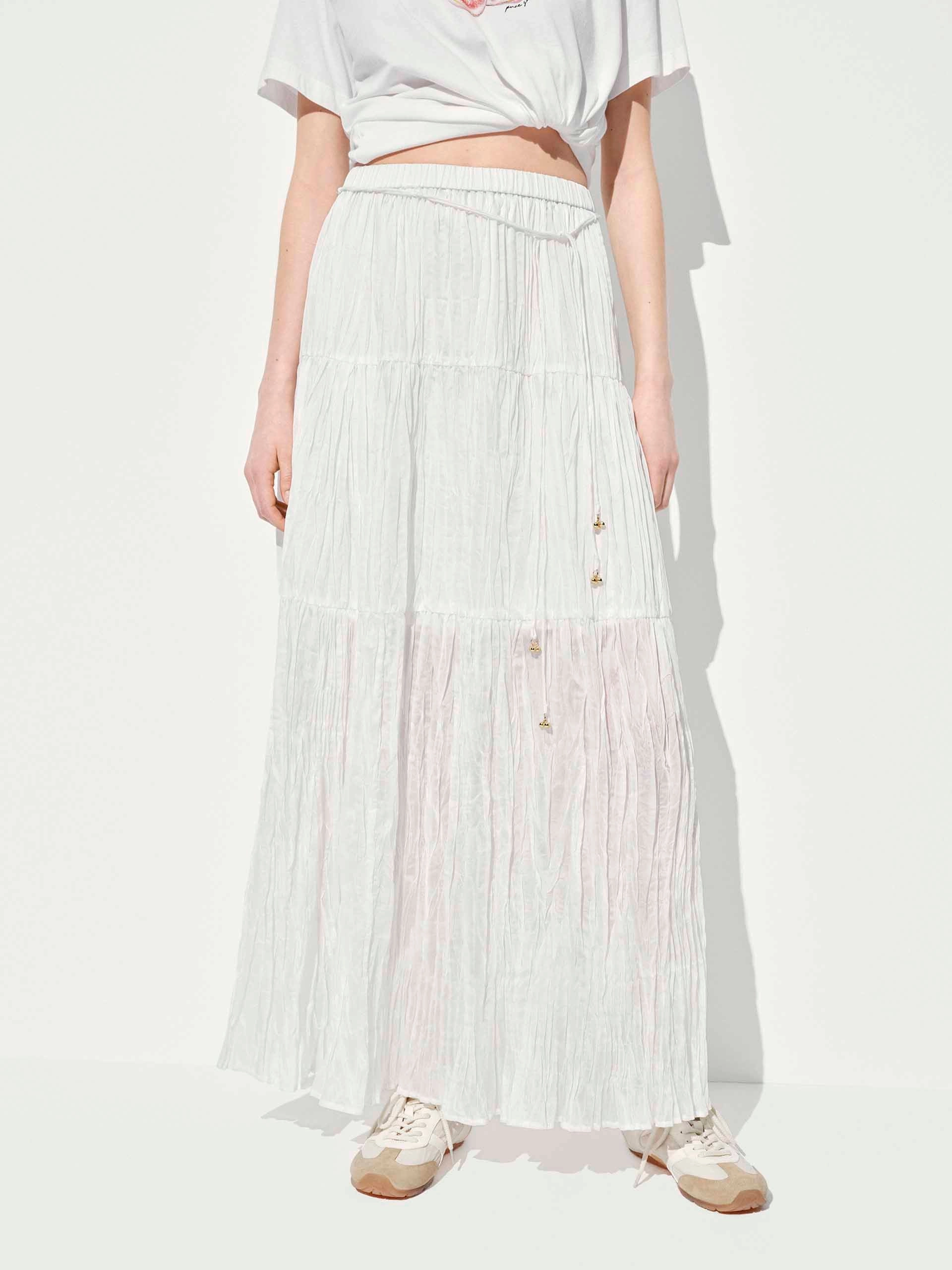 Elastic Waistband Tulle Skirt Timeless Look