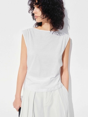 Friction Resistant Finish Sleeveless Cotton Blouse