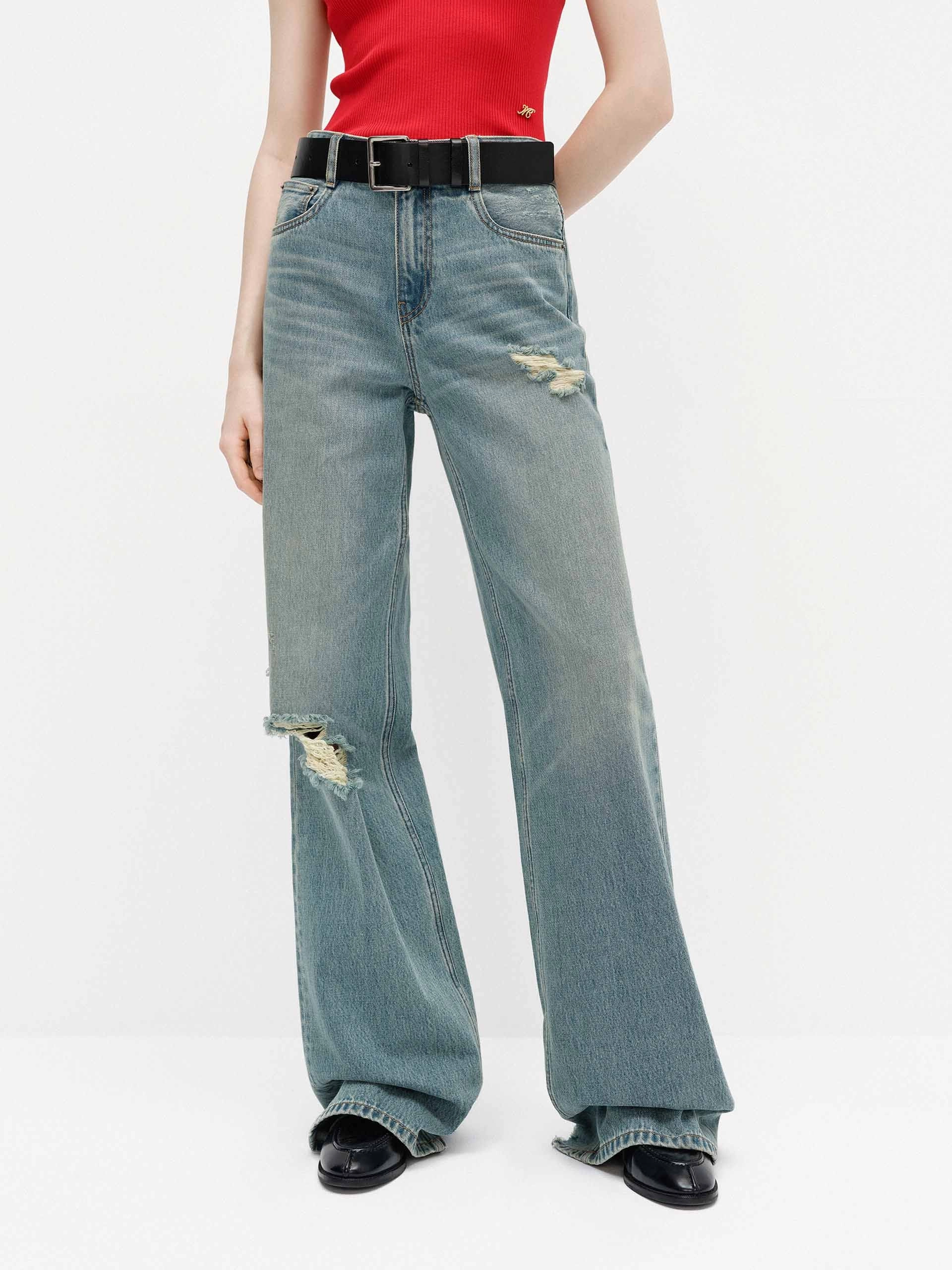 Everyday Eco Friendly Earthy Relaxed Distressed Jeans