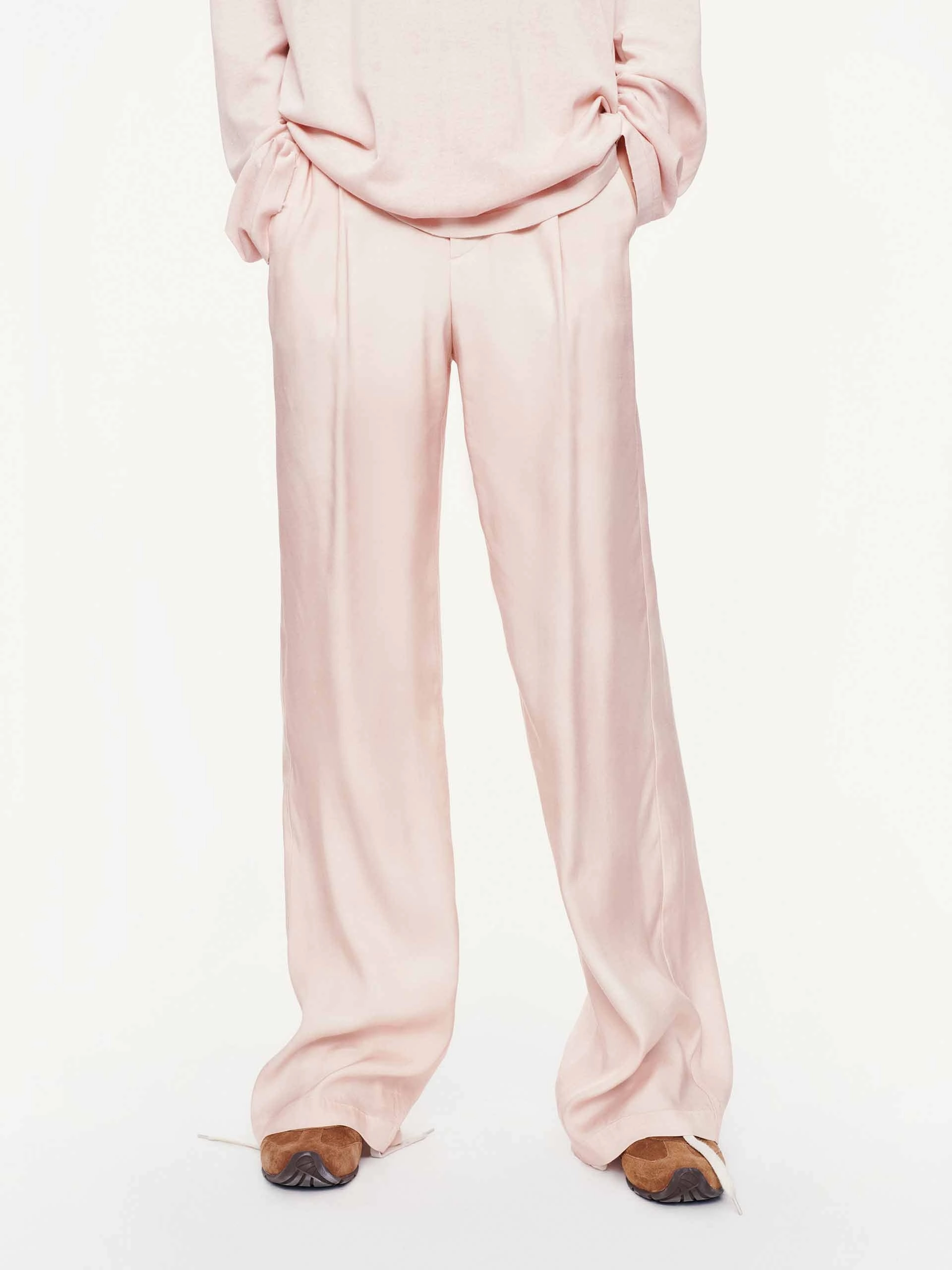 Slim Stretch Lightweight Layer Lightweight Chiffon Pants